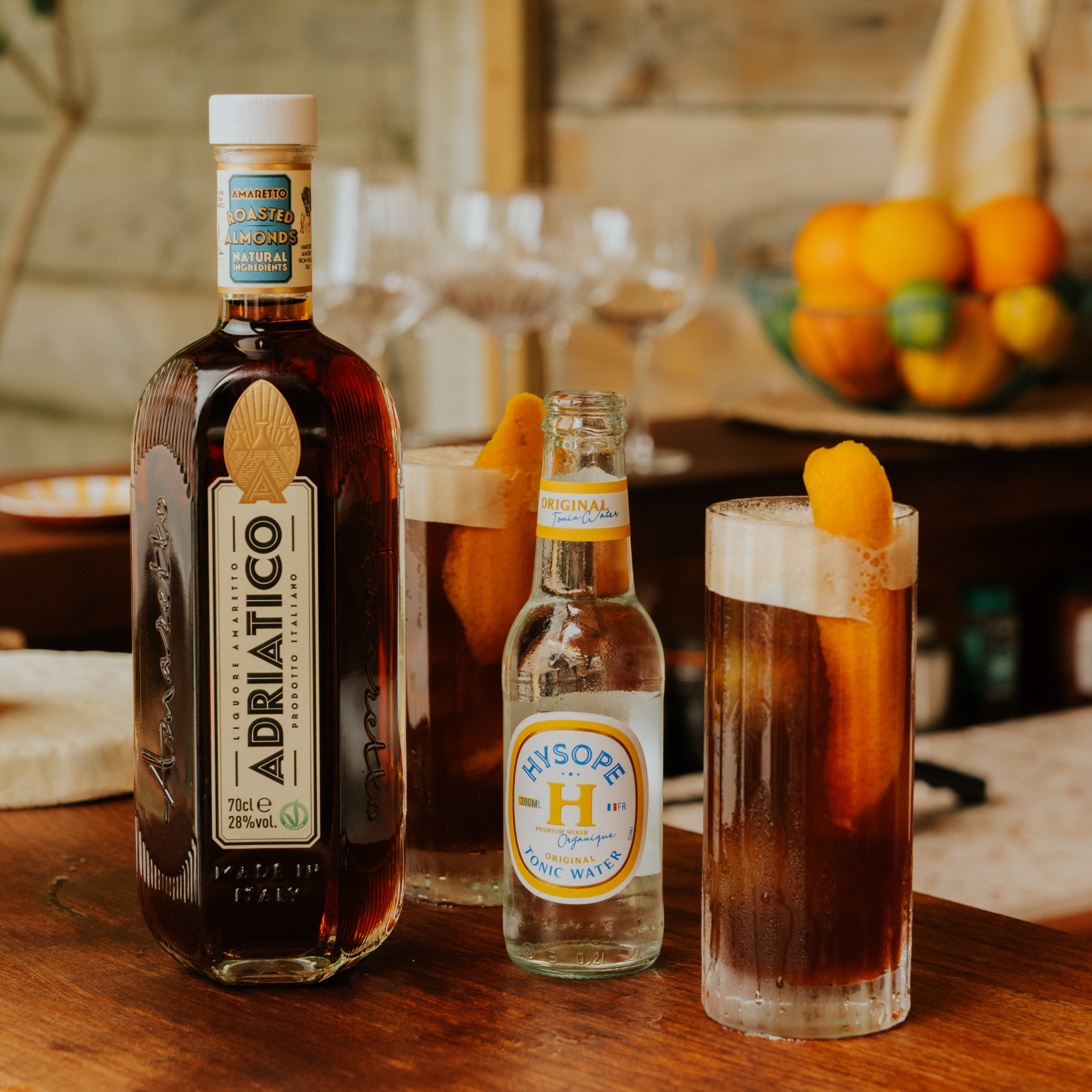 Twist du classique Espresso Martini en Amaretto Martini avec le Tonic Original Hysope