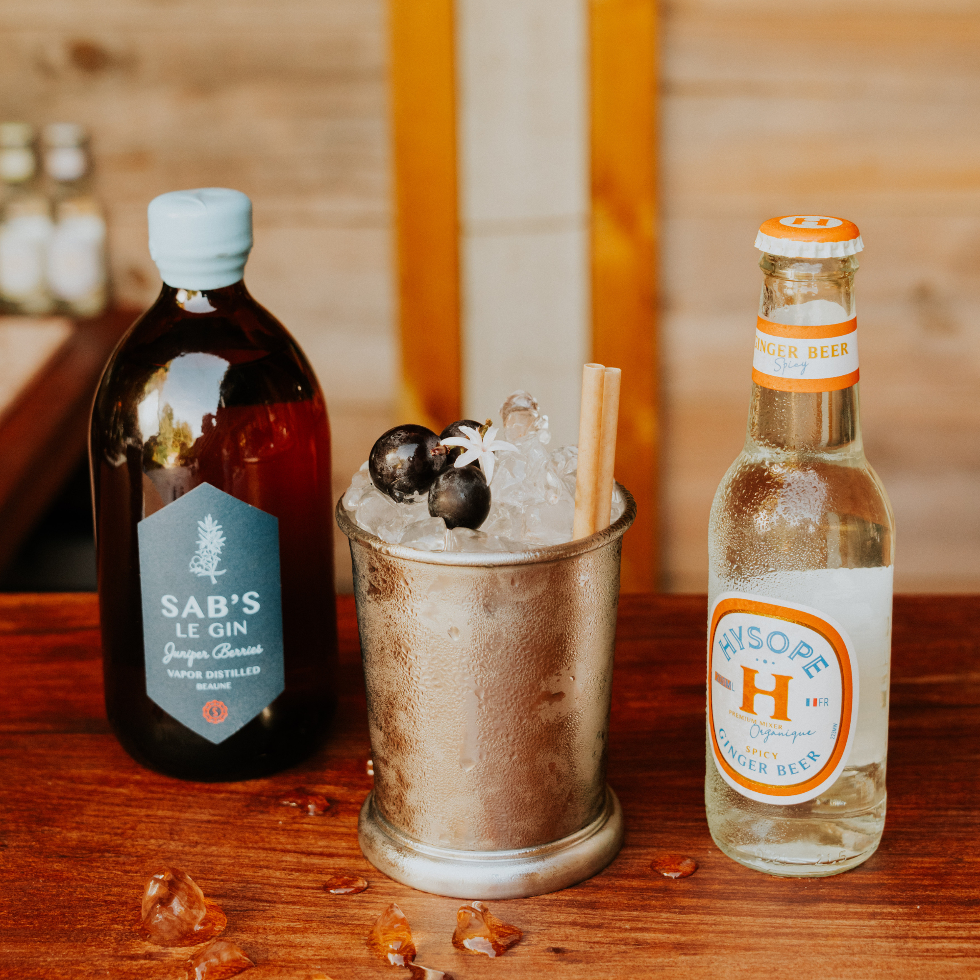 Burgundy mule : twist de la recette classique du mule avec des ingrédients 100% français