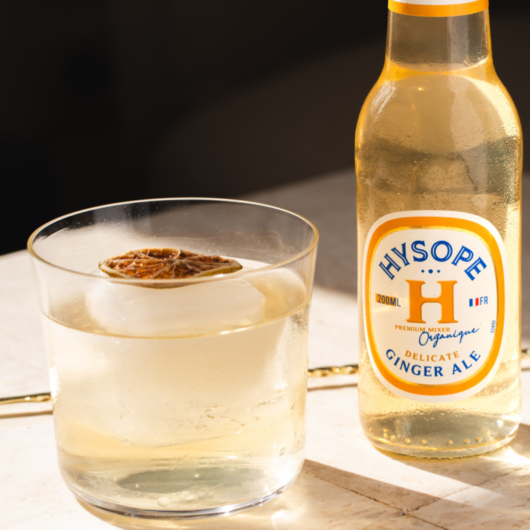 Cocktail Whisky Ginger Ale Délicate Hysope