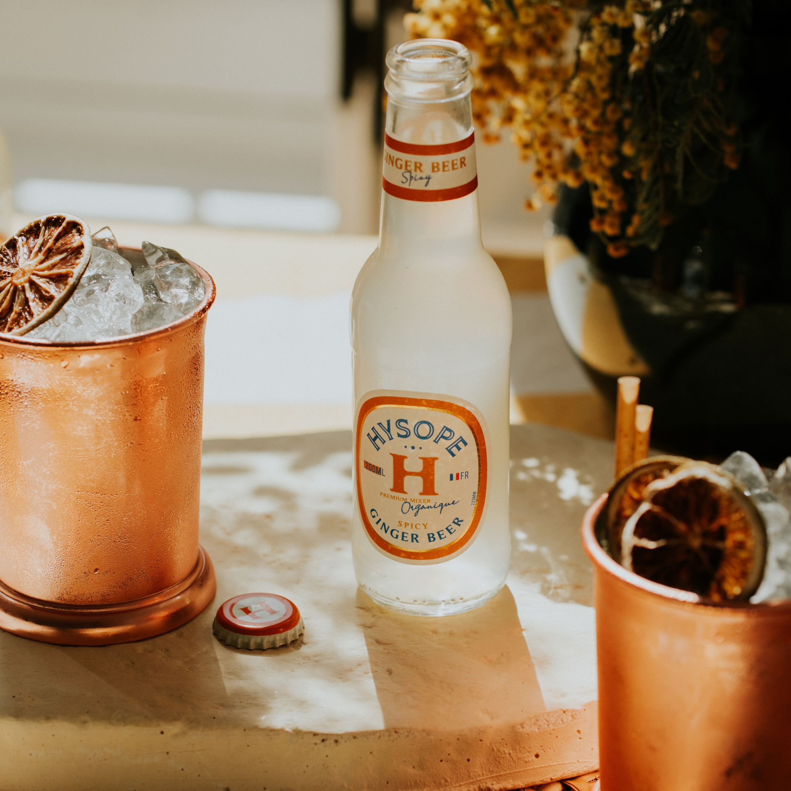 Recette d'un cocktail Moscow Mule avec la Ginger beer Spicy Hysope
