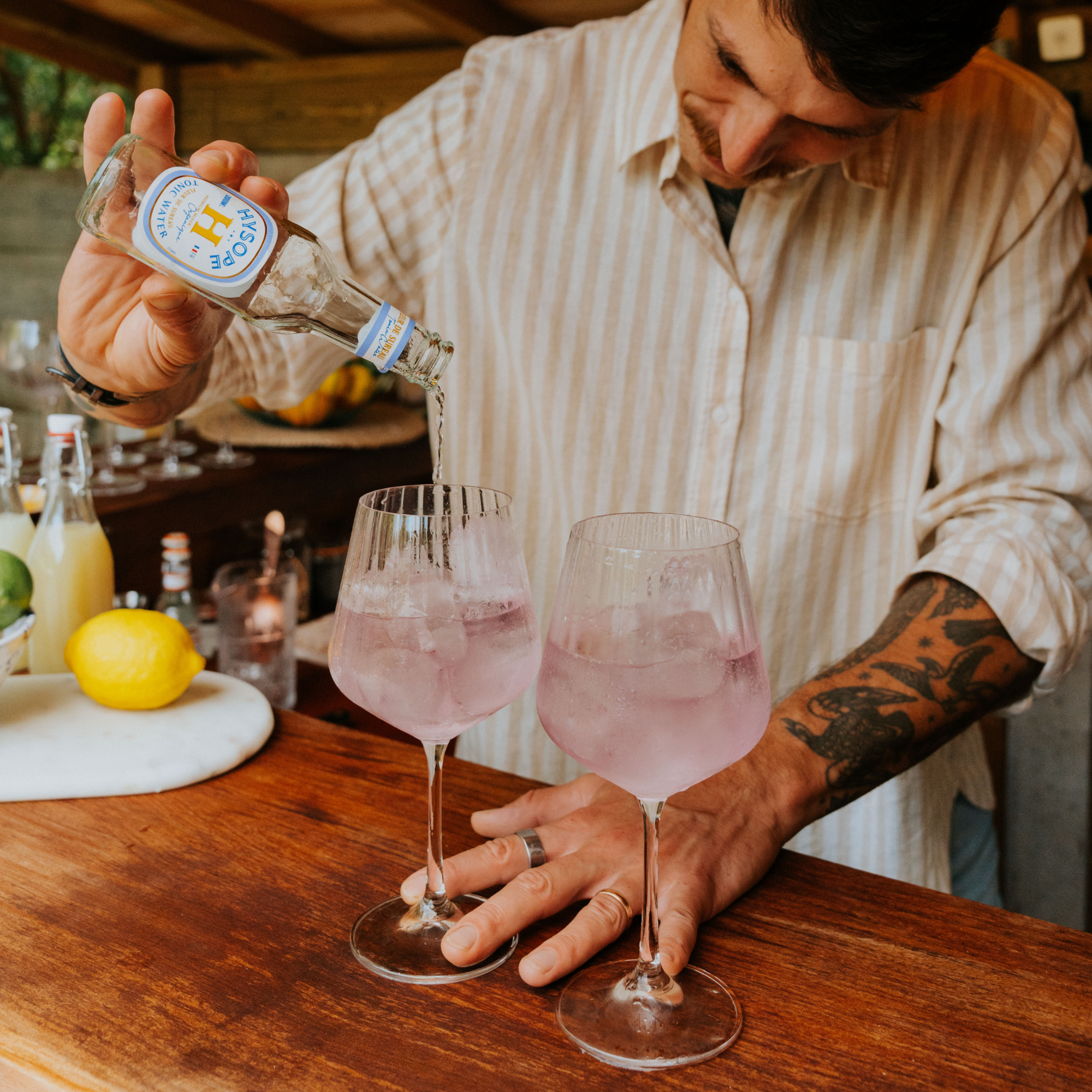 Le Tonic Water Fleur de Sureau Hysope pour toppez votre Hugo Spritz : simple, frais et délicieux !