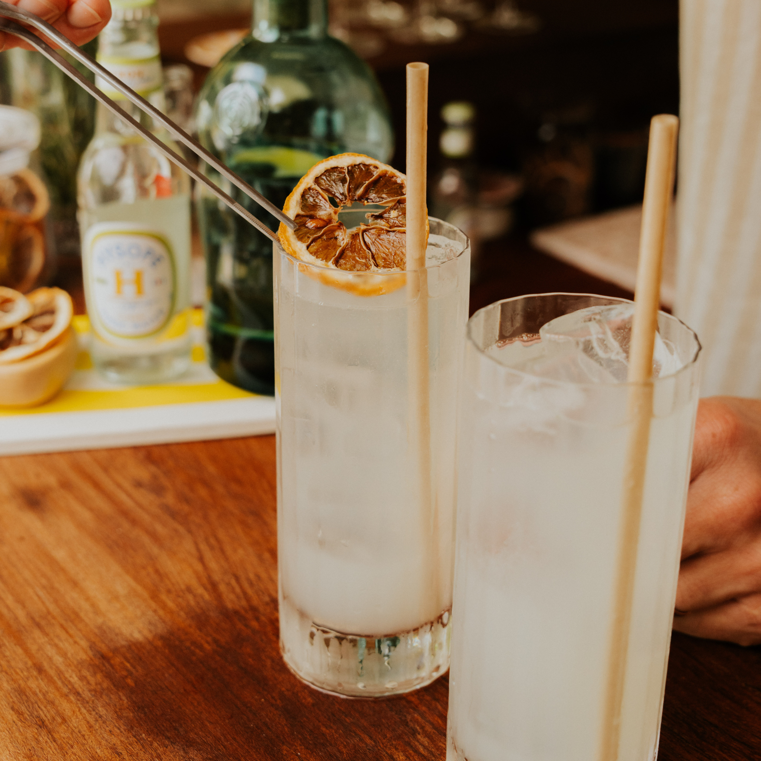 Garnish de la margarita revisitée avec Hysope