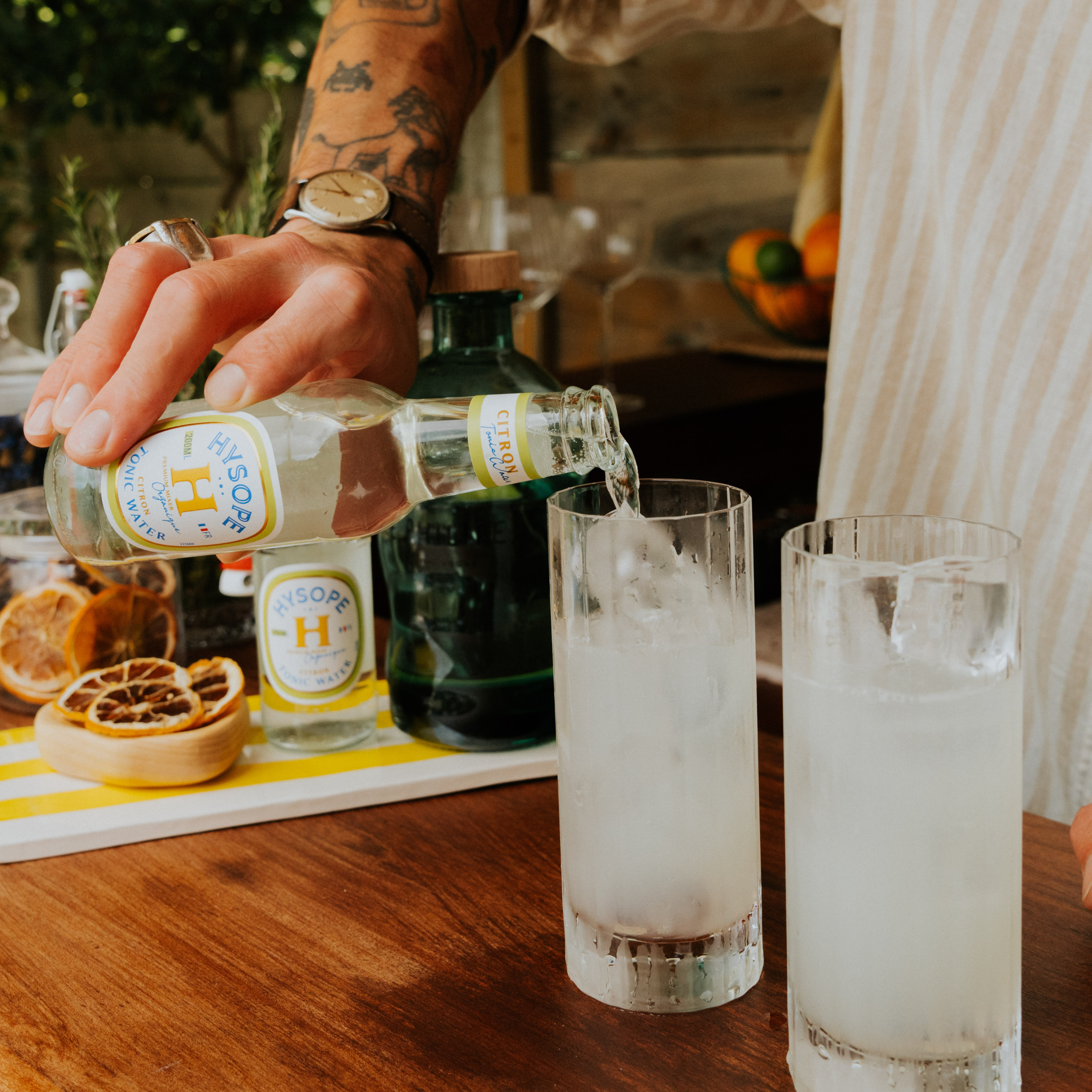 Revisite du classique margarita en long drink avec le tonic citron Hysope