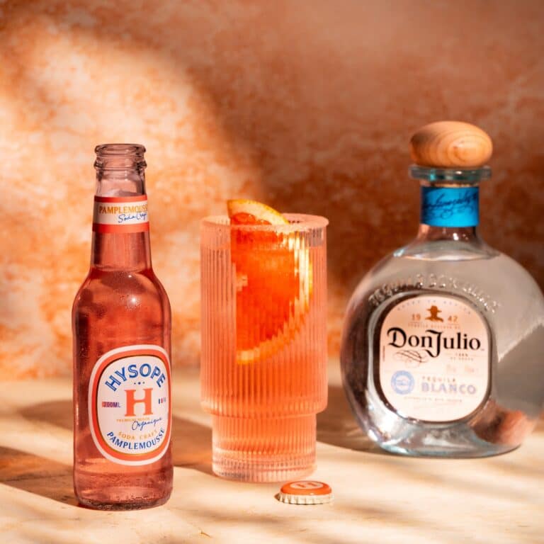 Cocktail Paloma avec le Soda Craft Pamplemousse Hysope et Tequila Don Julio